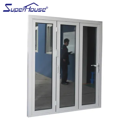 Hurricane Rated Luxury Exterior Fold Door Patio Folding Balcony French Window Systems