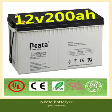 Neata Rechargeable lead-acid battery 12v 200AH with deep cycle car batteries