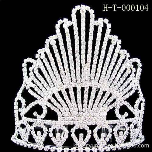Hot sale tall tiara crown,pageant tiara crown wholesale