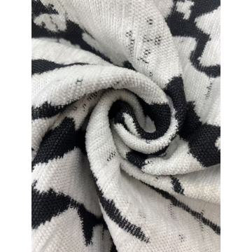 Tecido Chenille de cor contrastante multipadrão