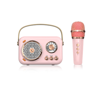 Portable Home Style Mini Wireless Karaoke Speaker with Microphone