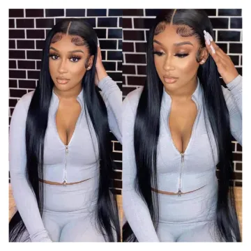 13x6 Hd Transparent Lace Front Human Hair Wigs For Black Women 360 Lace Frontal Wigs Glueless 100% Virgin Full Lace Wig Vendors