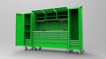 Combinazione di stoccaggio del garage verde Safewell
