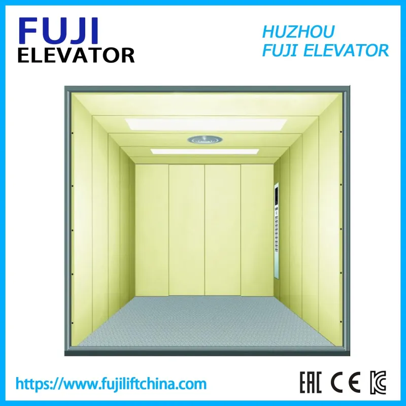 Fuji Factory Price Cargo Lift Freight Elevator with Machine Room