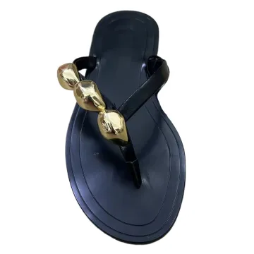 2024 Summer Women's Beach Flip Flops Size 42: Soft Sole, Designer Slippers and Versatile Fashion Shoes for Ladies
