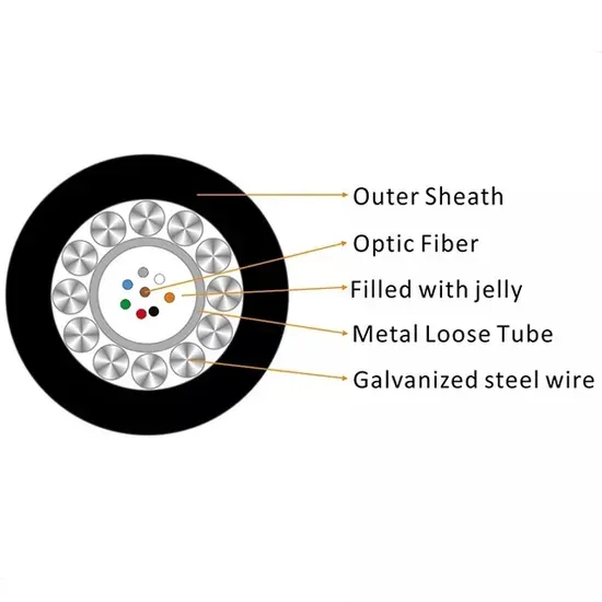 Black GYXTY Optical Fiber Cable with PE Jacket