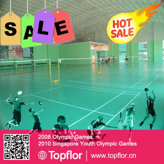 Indoor pvc badminton flooring prices used pvc floor court for sale