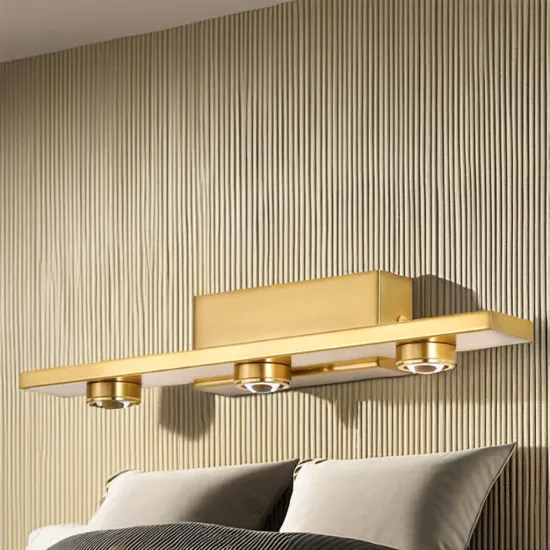 Modern Luxury Copper LED Mirror Lamp for Bedroom