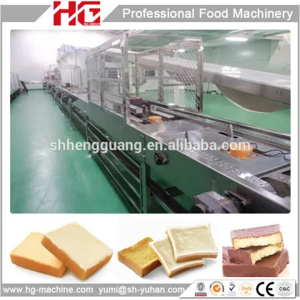 Whole set high quality sliced cake production line