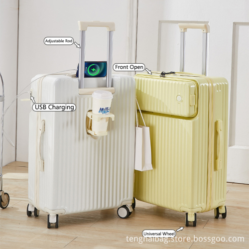 Abs pc trolley luggage 20 24 28 inch