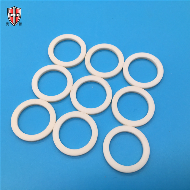 alumina zirconia সিরামিক আস্তরণের গ্যকেট স্পেসার ওয়াশিং