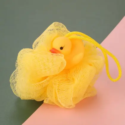 Bath Sponges Animal Kids Loofah Bath Pouf