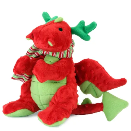 Popular Design Wholesale Soft dragon Colorful Red Plush dragon with wings