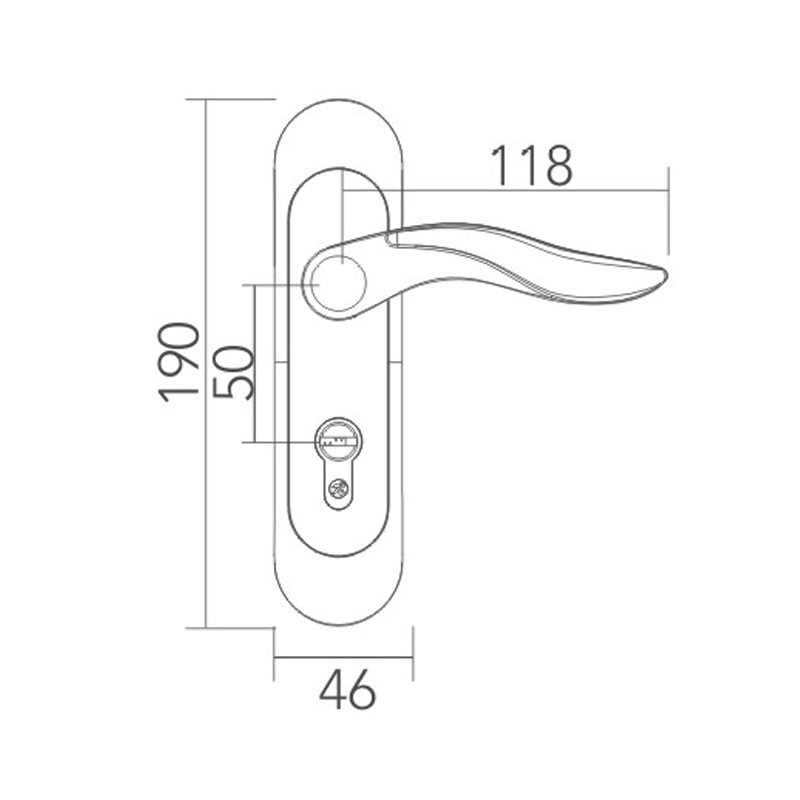 Modern simple split lock ODM 
