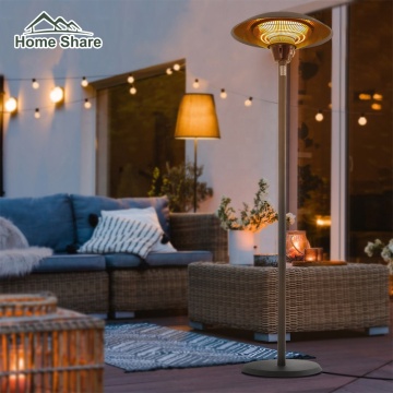 Adjustable Height and Silent Heating Space Heater Tip-Over Protection Outdoor Infrared Electric Patio Heater