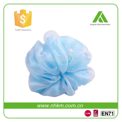 High quality customized color finer shower poufs meshy shower puff