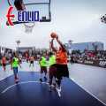 Azulejos de baloncesto al aire libre que entrelazan el piso deportivo