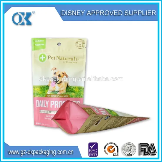 zipper bag/stand up pouch with zipper/pet food bag