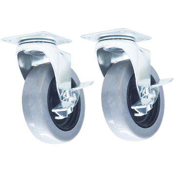 China Quality TPR Caster Wheel with Side Brake for Office & Gym Furniture