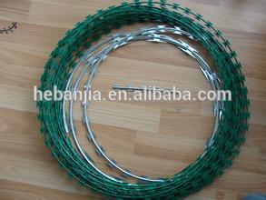 2016 hot sale electric galvanized razor wire fence for agriculture, animal husbandry, plantation (ISO 9001 factory)
