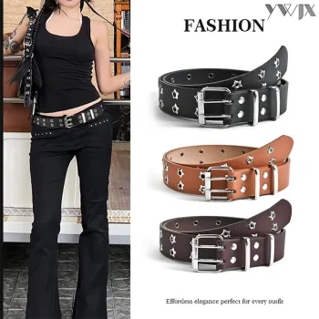 Luxury Hollow Star Belt with Exposed Eye Details
