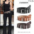 Luxury Hollow Star Belt with Exposed Eye Details
