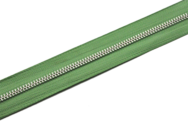 Smooth titanium zipper cheaper finished metal zipper