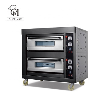 Chefmax Industrial Black Titanium Deck Oven for Bread and Pizza