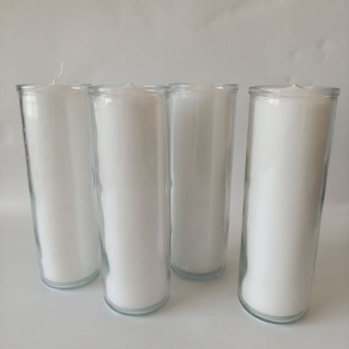 Hot Glass Jar 7Days Candles Church Paraffin Wax
