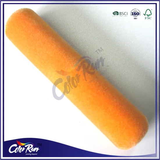 ColorRun 6'' Orange Flocked Foam Paint Roller