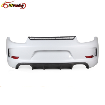 GT3 Style Half Carbon Fiber Car Rear Bumper for Porsche 911 991 Carrera S 4S 2012-2015