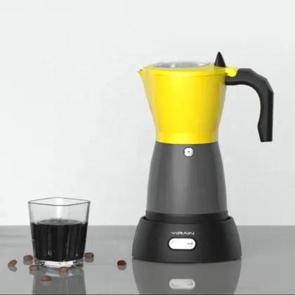 Electric Italy Espresso Maker Aluminum Geyser 6 Cup Handheld Vietnamese Coffee Brewer