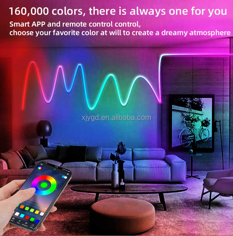 Tuya Rope Led Tuya Smart Rgbic Neon Rope Light Strip - Wifi Music Sync, Waterproof ...