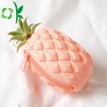 Ananasform Silicone Coin Purse Holder With Zipper