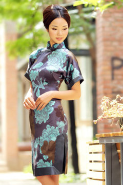 Green Flower Cheongsam