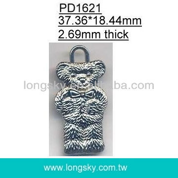 Bear charm pendant for garments (#PD1621)