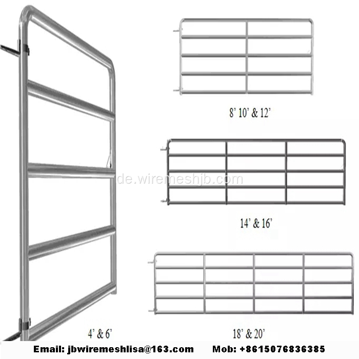 Feuerverzinkter galvanisierter Metallpferdezaun