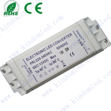 EU Hot! CE&ROHS 220V AC to 12V DC Transformer 20W Led Driver Led