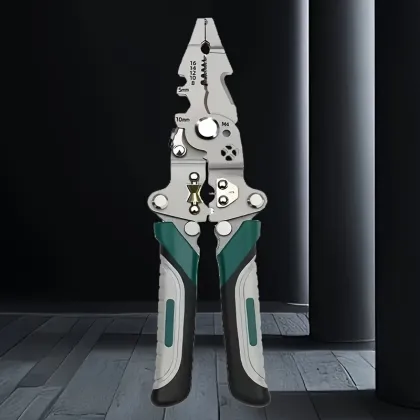 Green foldable flat wire strippers