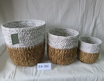 Nature Color Round Water Hyacinth Flower Pot