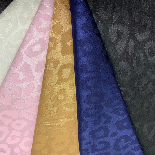 Imitation leather leopard pattern tc backing fabric