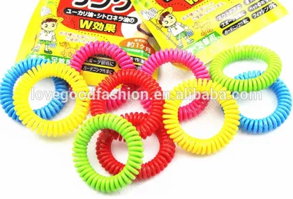 Natural Essential Oil Mosquito Repellent Band Bracelets With MSDS