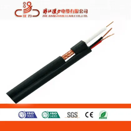 Coaxial cable Low db Loss rg59+2c cable cctv camera brand