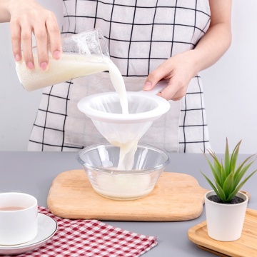 Filter susu kedelai ultra halus - Colander dapur plastik klasik untuk pemisahan terak