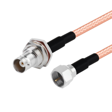 Waterproof BNC Female to F Male Coaxial RG142 Cable Assembly with O-Ring Seal