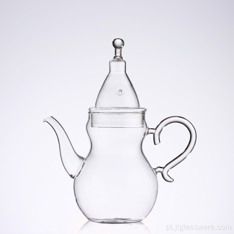 Bule de vidro marroquino para servir chá