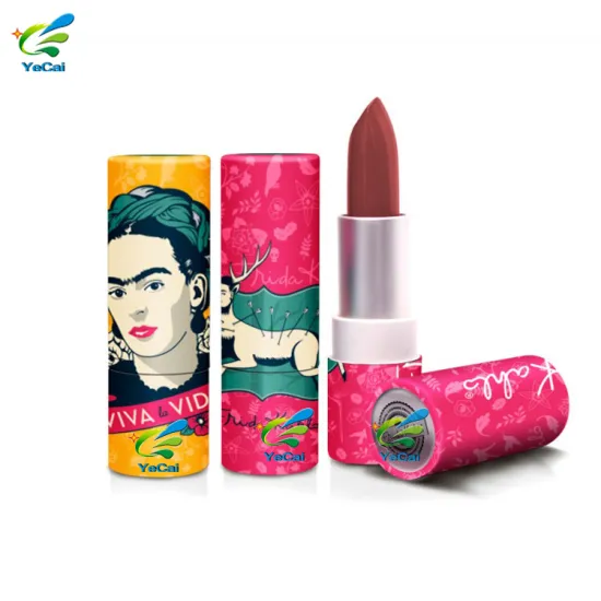 OEM & ODM white printed cardboard cosmetic lipstick tube packaging