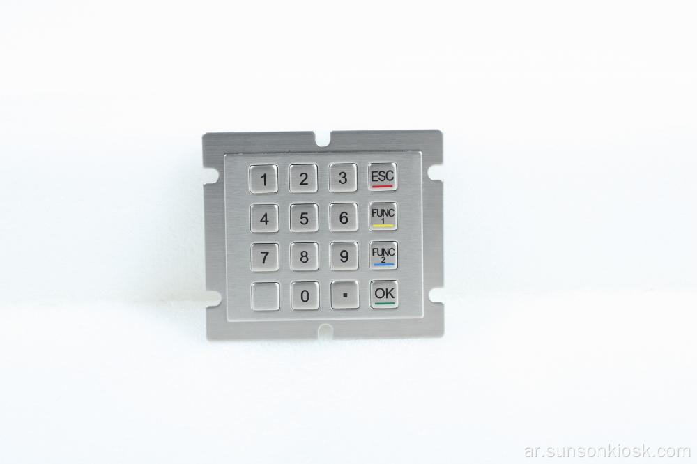 لوحة مفاتيح معدنية مخصصة للزر المخرب