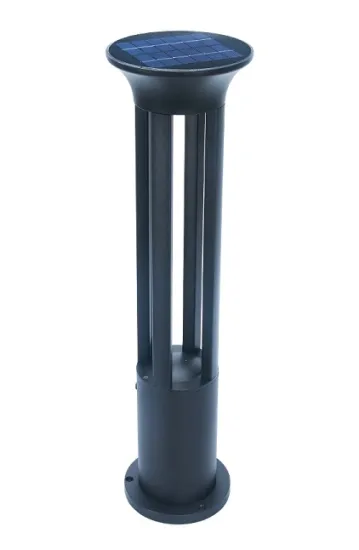 Solar lawn lamp cylindrical