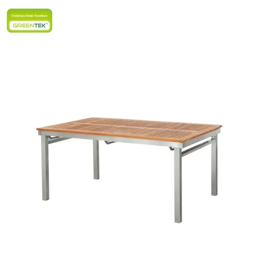 European Retractable Teak Panel Dining Table